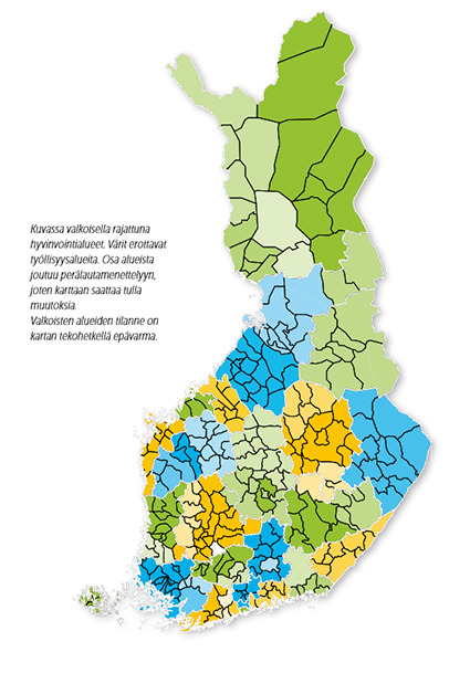 Ty llisyys Ja Hyvinvointialueet Kartalla Vates S ti Ty llisyys Ja Hyvinvointialueet Kartalla Vates S ti