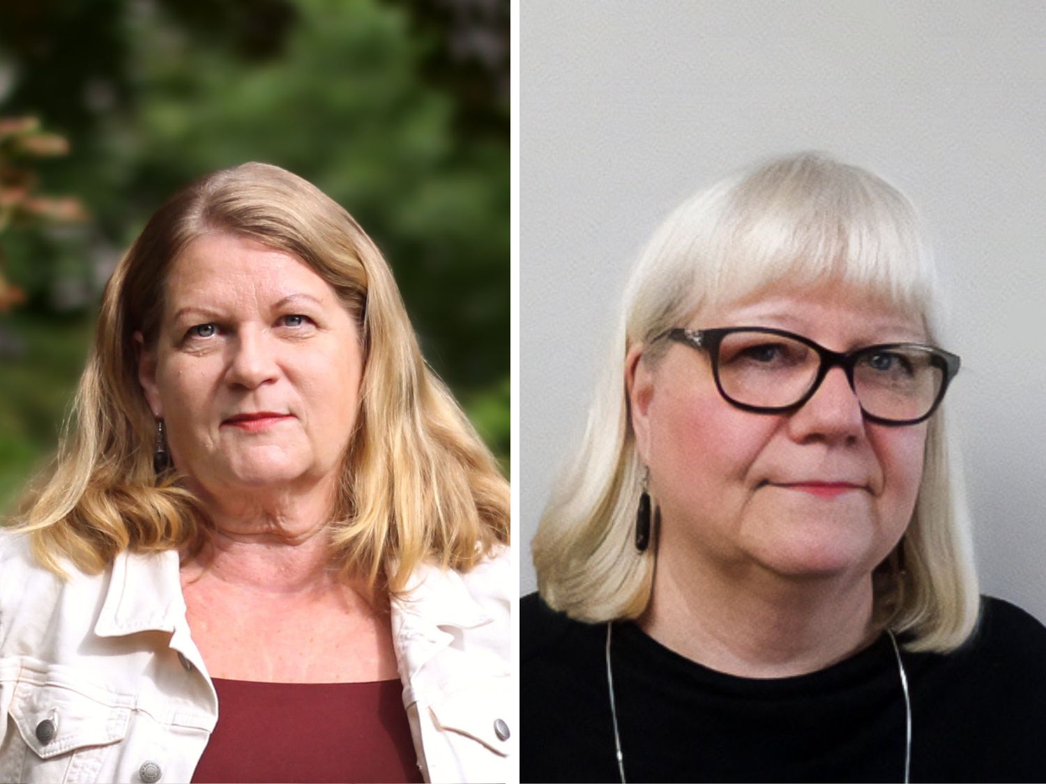 Henkilökuvat kahdesta naisesta.