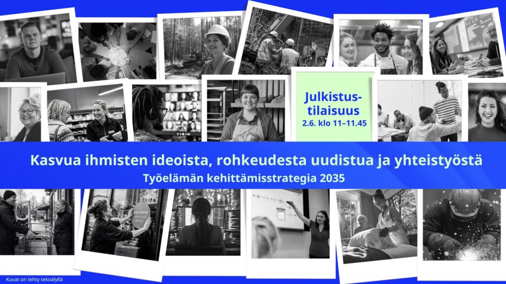 Tapahtuman bannerikuva, jossa otsikko ja monta valokuvaa